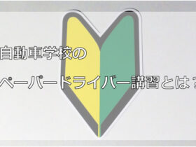 自動車学校のペーパードライバー講習とは？